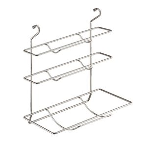 Держатель на рейлинг для рулонов и бумажного полотенца 325х168х363 мм хром (MX-065)