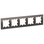 Рамка Systeme Electric AtlasDesign пятиместная мокко (ATN000605)