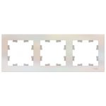 Рамка Systeme Electric AtlasDesign трехместная жемчуг (ATN000403)