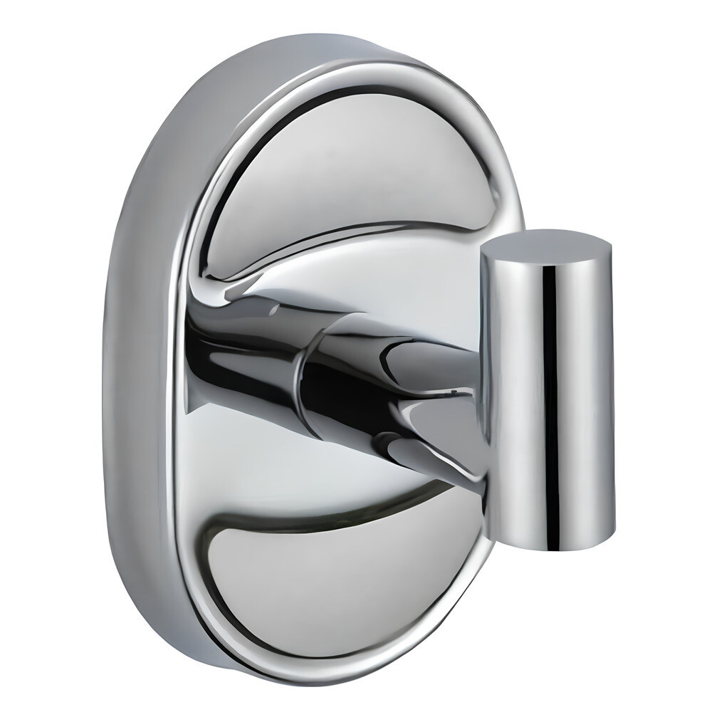 original-10234.jpg Крючок для ванной РМС А10 одинарный на шуруп нержавеющая сталь хром (A5020) — изображение 1