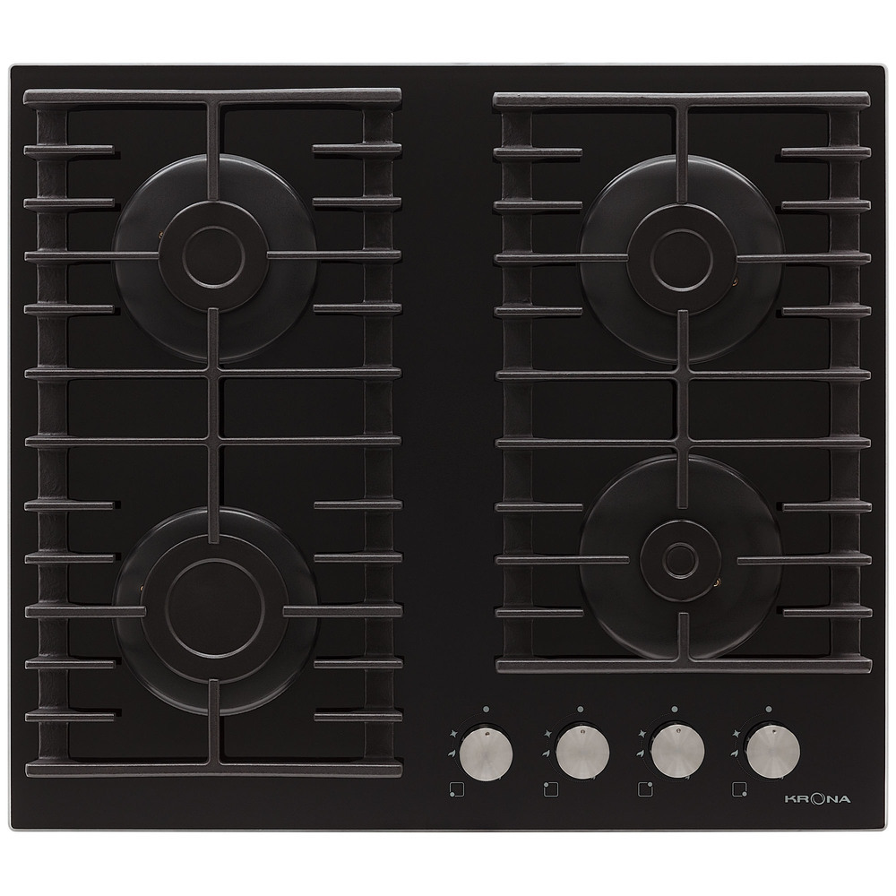original-10302.jpg Варочная панель газовая Krona Hagel 60 BL 4 конфорки черная — изображение 1