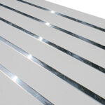 Реечный потолок Албес 1,7х1,7 м 100AS белый жемчуг/хром комплект