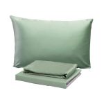 Комплект постельного белья Евро тенсель Mona Liza Mint зеленый без простыни