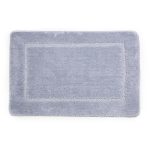 Коврик для ванной серый 90х60 см WasserKraft Lopau (BM-6011)