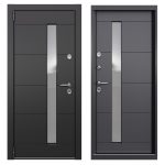 Дверь входная с терморазрывом Torex Роял Про левая графит - оскуро со стеклопакетом 880х2050 мм