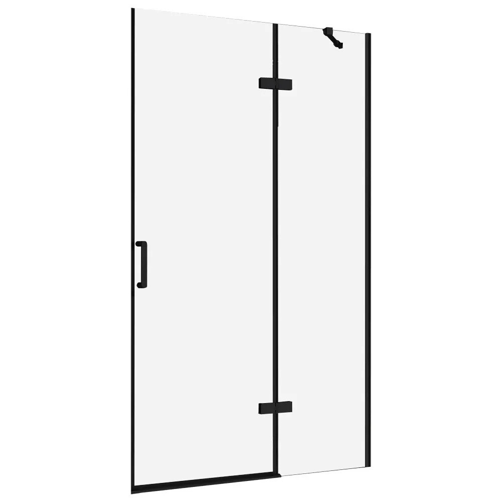 original-10708.jpg Душевая дверь Abber Zart стекло прозрачное 120х195 см профиль черный 6 мм распашная (AG08120B) — изображение 1
