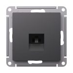 Розетка телефонная Systeme Electric AtlasDesign встраиваемая базальт RJ11 (ATN001481)