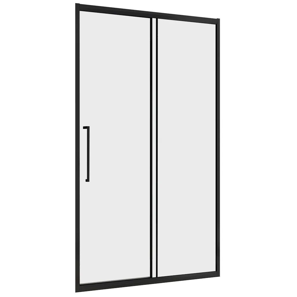 original-10739.jpg Душевая дверь Abber стекло прозрачное 130х195 см профиль черный 6 мм раздвижная (AG30130BH) — изображение 1