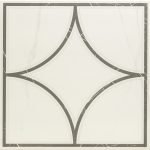 Керамогранит LB Ceramics Каррара Геометрия белый 450х450х8 мм