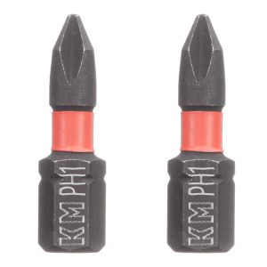 Бита КМ (882095) PH1 магнитная 25 мм ударная (2 шт.)