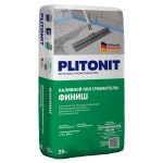 Ровнитель (наливной пол) финишный Plitonit Финиш самовыравнивающийся быстротвердеющий 20 кг