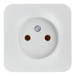 Розетка Systeme Electric Blanca накладная алюминий (BLNRA000113)