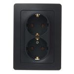 Розетка Systeme Electric Blanca встраиваемая антрацит (BLNRS001026)