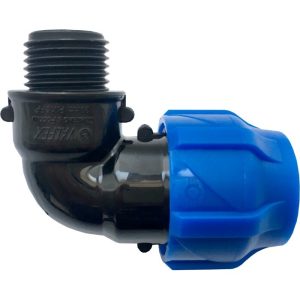 Угол ПНД Valfex компрессионный переходной 20х1/2 НР(ш)