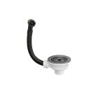 Выпуск для мойки McAlpine 3 1/2 с переливом черный матовый (OF2-113S-MLB)