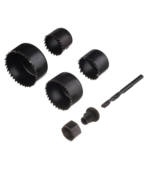 original-11336.jpg Набор коронок Практика (773-255) по дереву d32-54 мм с переходником (4 шт.) — изображение 1