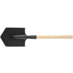 Лопата штыковая саперная с деревянным черенком 580 мм (61425)