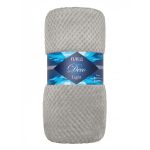 Плед 200х220 см TexRepublic Жаккард микрофибра серый