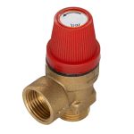 Клапан предохранительный СТМ Термо 1/2 ВР(г) х 1/2 НР(ш) 3 бар для систем отопления 120 °С KVs 0,5 (CRVP3M12)