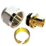 Евроконус Tiemme 16 мм х 3/4 ВР(г) для труб из сшитого полиэтилена (1440157)