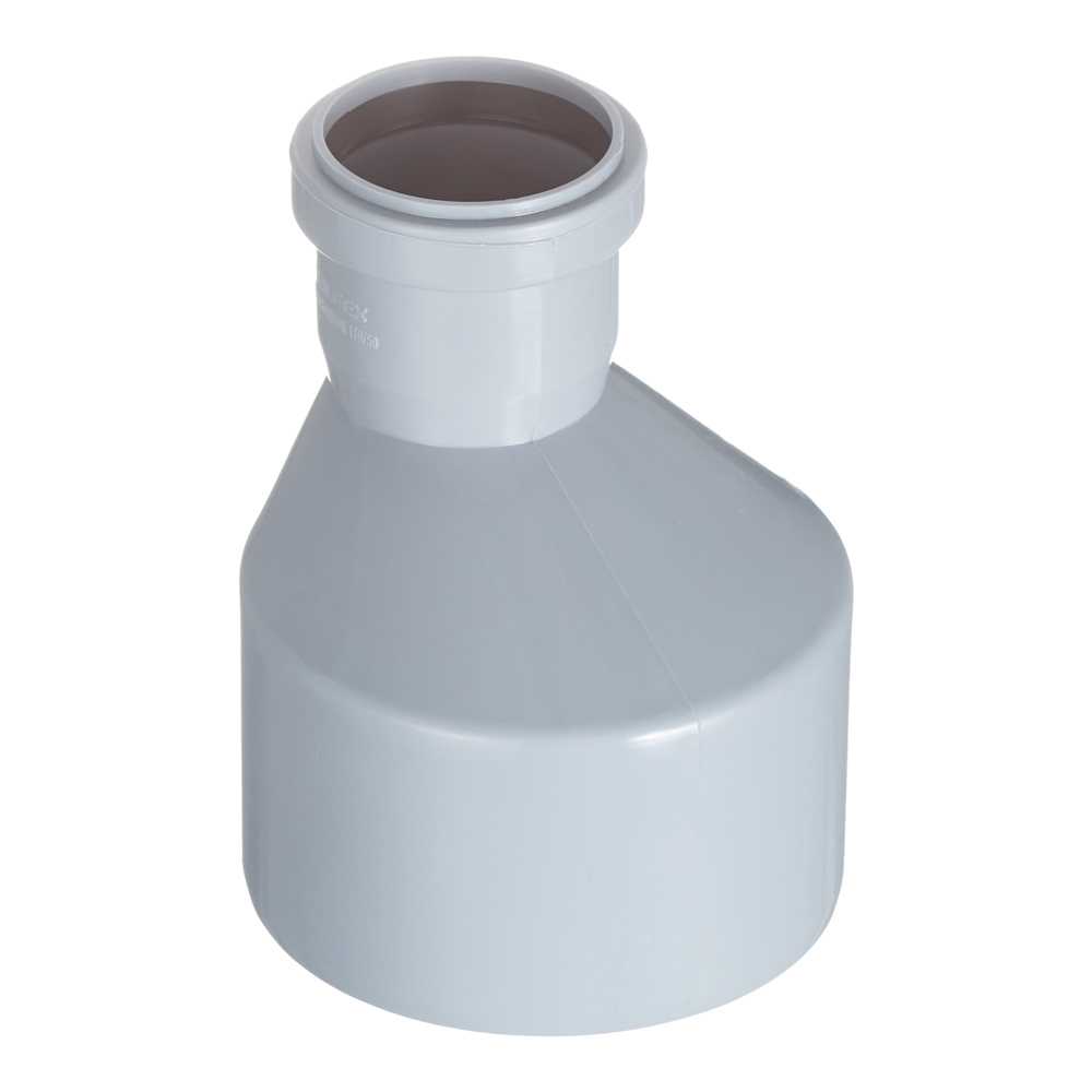 original-1195.jpg Переходник Valfex d110х50 мм пластиковый эксцентрический для внутренней канализации (25110050) — изображение 1