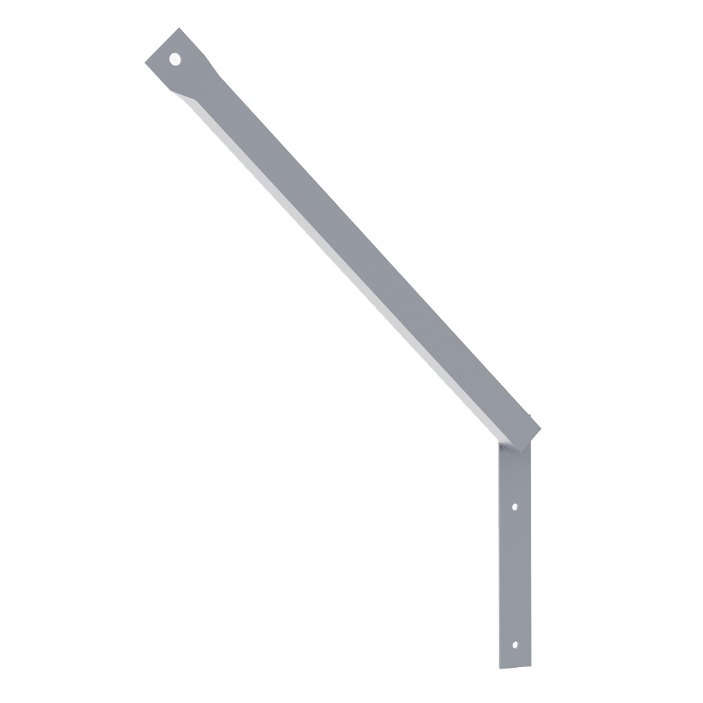 original-12125.jpg Кронштейн для крепления колючей проволоки Г-образный серый грунт — изображение 1