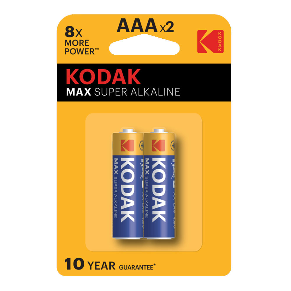 original-12169.jpg Батарейка Kodak Мax ААА мизинчиковая LR03 1,5 В (2 шт.) (Б0005132) — изображение 1