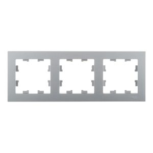 Рамка Systeme Electric AtlasDesign трехместная алюминий (ATN000303)