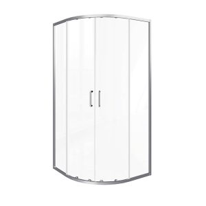 Душевой уголок Good Door Lite R-80-C-CH хром 80х80х190 см четверть круга стекло прозрачное 5 мм (ЛТ00001)