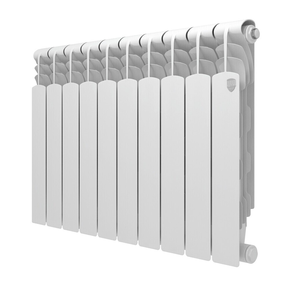 original-12568.jpg Радиатор биметаллический Royal Thermo Revolution B 500 мм 10 секций 1" боковое подключение белый — изображение 1