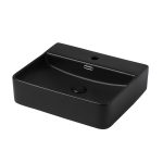 Раковина Abber Rechteck 50 см накладная черная матовая (AC2203MB)