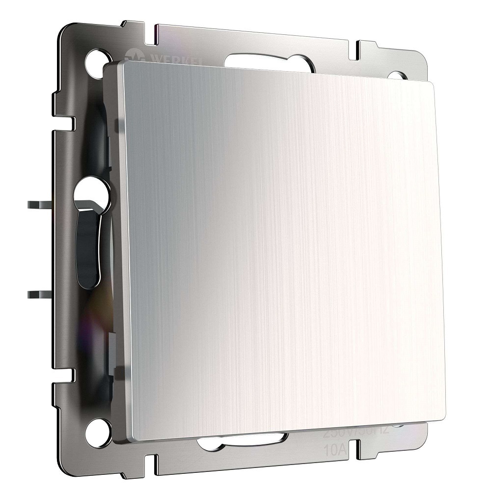 original-12732.jpg Выключатель Werkel одноклавишный встраиваемый никель глянцевый проходной (a051092) — изображение 1