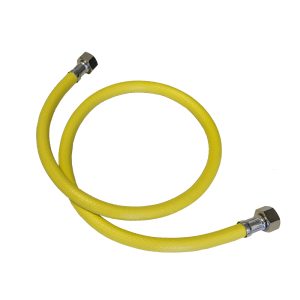 Шланг для газа ПВХ армированный СТМ 1/2 ВР(г) х 1/2 ВР(г) 180 см желтый
