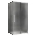 Душевой уголок Abber Schwarzer Diamant хром 120х80х195 см прямоугольник стекло матовое 6 мм (AG02128MH)