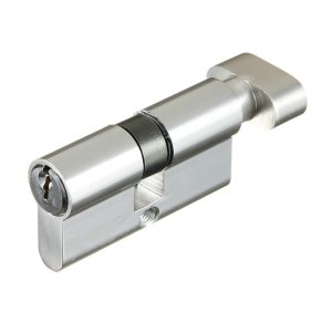 Цилиндр 2018 60 30х30 мм ключ/вертушка хром