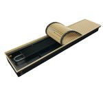 Конвектор внутрипольный Gekon Eco с 1 теплообменником 1000х230х80 мм боковое подключение