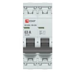 Выключатель нагрузки EKF PROxima ВН-63N 2Р 63А 230 В на DIN-рейку (S63263)