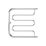 Полотенцесушитель водяной Indigo Standart 500х400 мм фокстрот с боковым подключением 320 мм с полкой хром