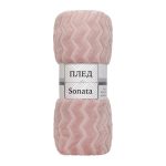 Плед 200х220 см TexRepublic Жаккард микрофибра розовый