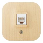 Розетка телефонная Legrand Quteo накладная дерево RJ11 (782274)