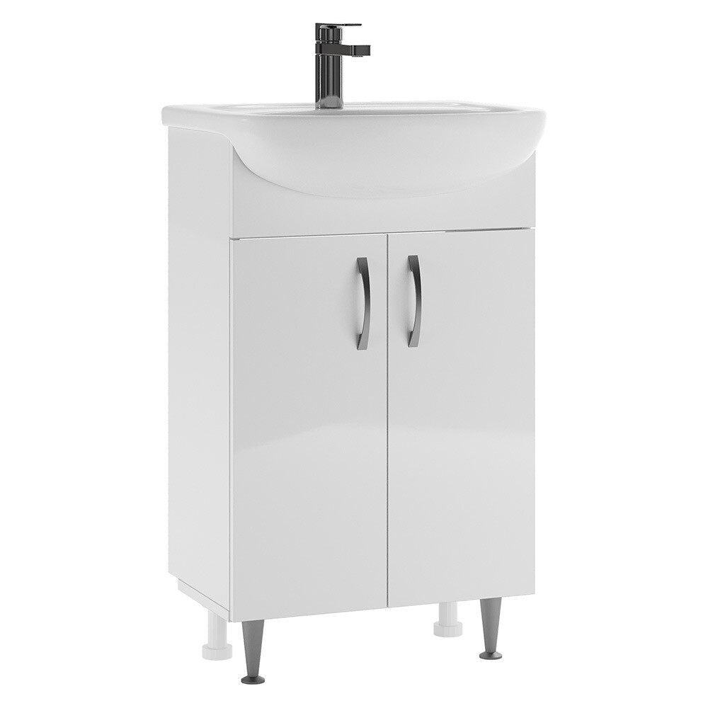 original-14089.jpg Тумба под раковину Нева 50 см напольная белая (УПП00038142) — изображение 1