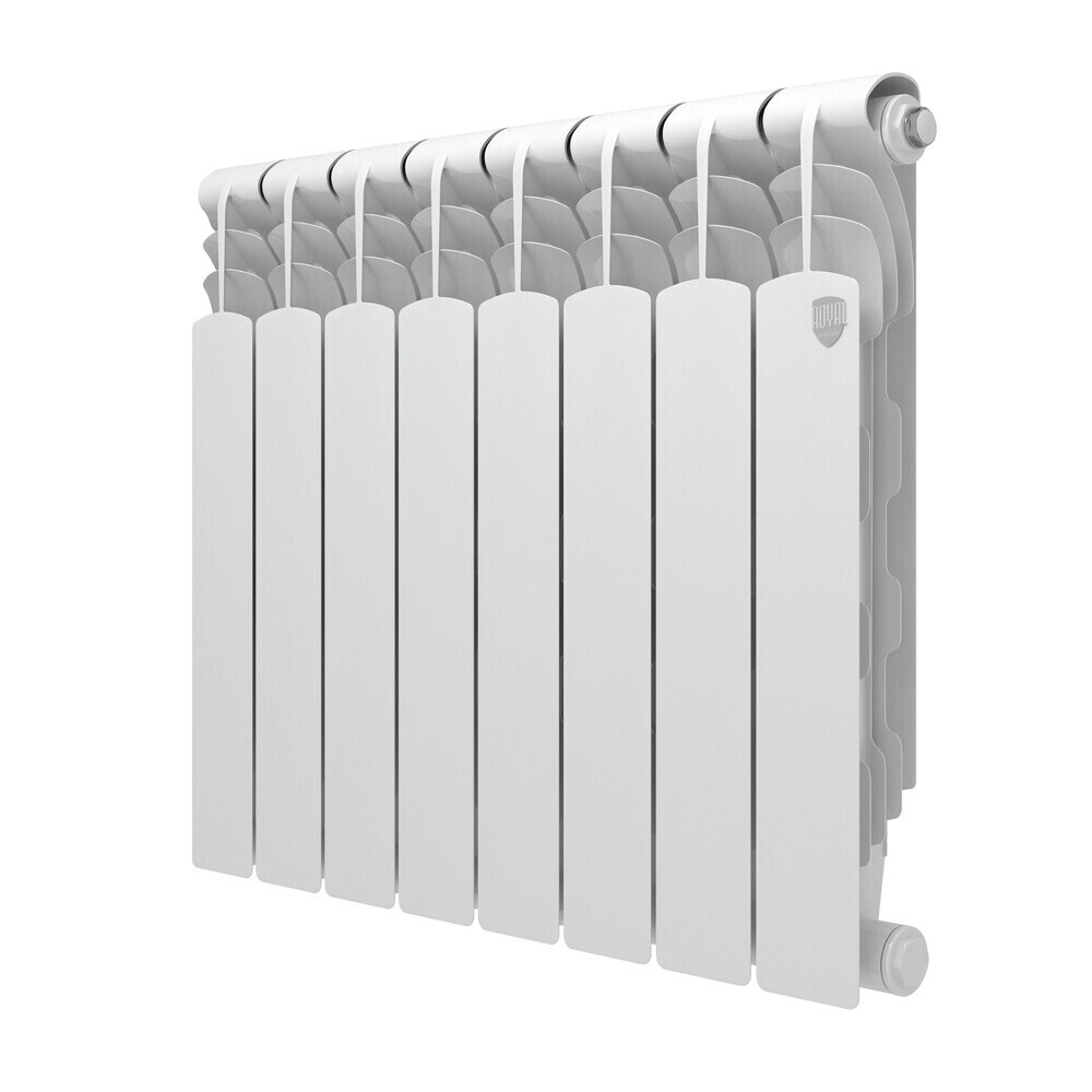 original-1416.jpg Радиатор биметаллический Royal Thermo Revolution B 500 мм 8 секций 1" боковое подключение белый — изображение 1