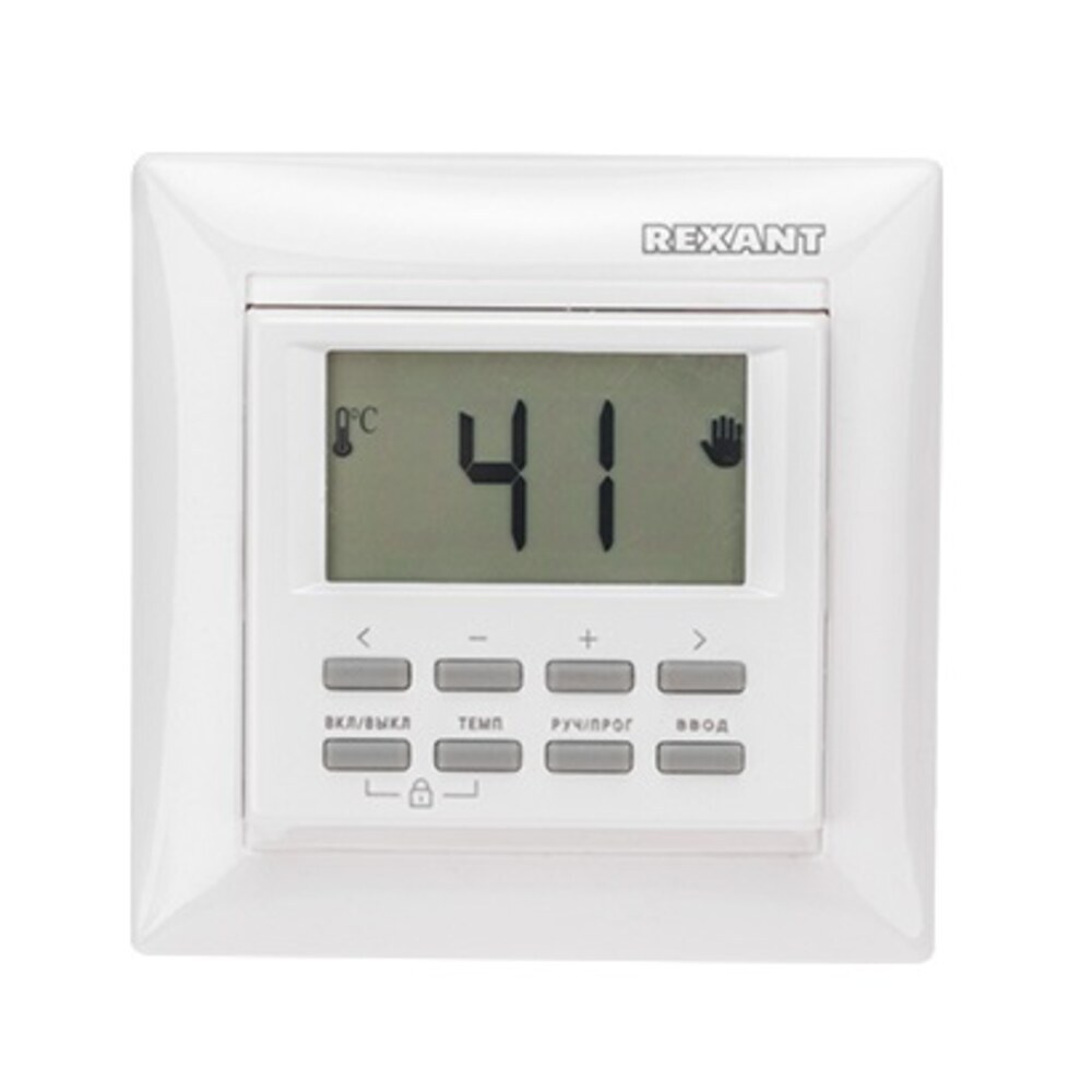 original-14177.jpg Терморегулятор цифровой программируемый для теплого пола Rexant RX-527H белый — изображение 1