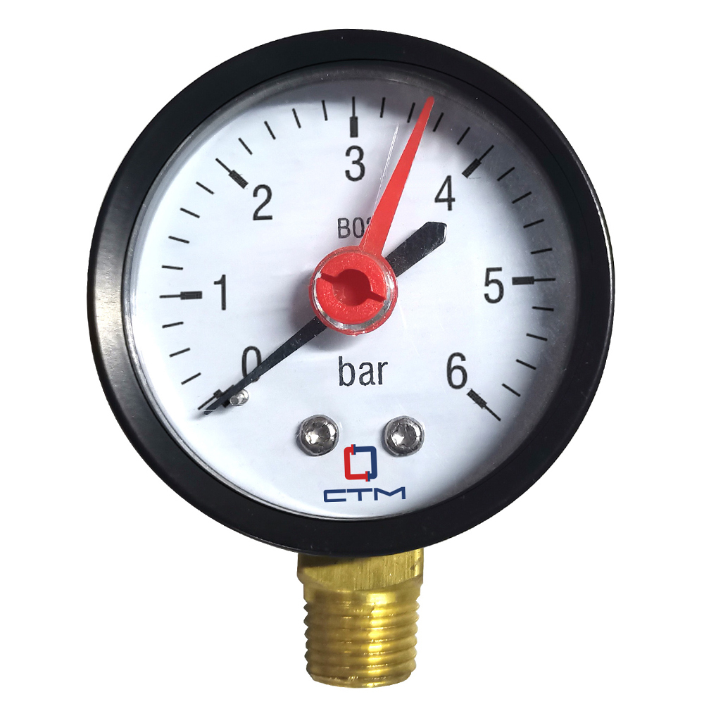 original-14250.jpg Манометр СТМ радиальный 1/4 НР(ш) 6 бар d50 мм (CPM14R06) — изображение 1