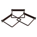 Крепление сетки/секции заборной к столбам 60х60 мм коричневое RAL 8017 (3 шт.)