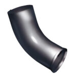 Колено стока Grand Line металлическое d90 мм графитовый серый RAL 7024