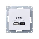 Розетка USB Systeme Electric AtlasDesign встраиваемая лотос USB-A/ Type-C (ATN001329)