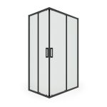 Душевой уголок Ulitka Safari черный 120х80х195 см прямоугольник стекло матовое 6 мм (74104008)