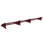 Снегозадержатель трубчатый круглый Optima 3 м красное вино RAL 3005