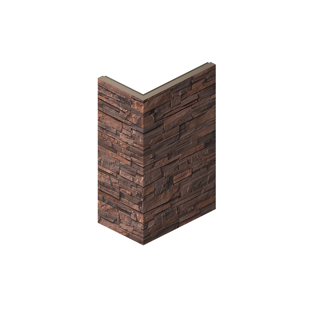 original-14577.jpg Искусственный камень угловой White Hills Фьорд Лэнд темно-коричневый (18 шт. = 1,8 пог.м) — изображение 1